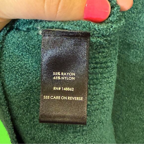 Torrid Green Cut Out Strappy V Back Soft Knit Sweater. Size 00(M/L) - Picture 5 of 6